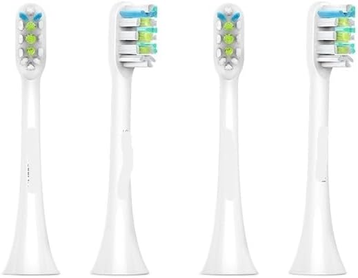 Compatible for SOOCAS Sonic Electric Toothbrush Heads Replacement X1 X3 X3U X5 Teeth Brush(White 4 pcs)