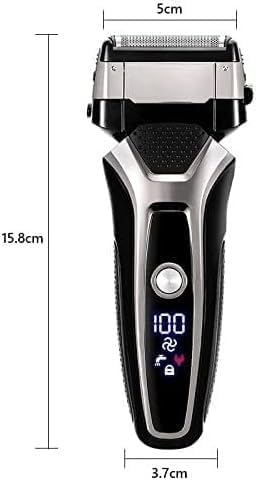 Men's Shaver USB Rechargeable Electric Shaver Stainless Steel Shaving Machine for Men 3D Triple Floating Blade Razor Shaver Barber Electric