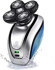 Electric Shaver for Men 5 in 1 Head Shavers for Bald Men Electric Rotary Razor Beard Trimmer Grooming Kit Waterproof Easy to Operate and Store
