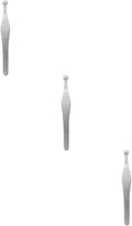 balacoo 3pcs Professional Nasal Hair Tweezer Clipper Round Head Trimmer for Home