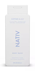 New Limited Edition Collection Body Wash By Nativee - (1) bottle 18 FL OZ (Cotton &amp Lily)