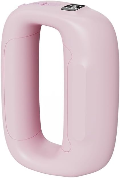 Multifunctional Full-Body Fascia Ring 5-Speed Adjustable Abdominal Vibration for Fat Burning Massager USB-C Rechargeable Portable Pain Relief &amp Recovery for Neck Shoulder (Pink)