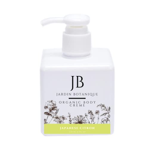 Japanese Citron Organic Body Wash &amp Body Crème Set (8 Oz Body Wash &amp Crème Bottles)