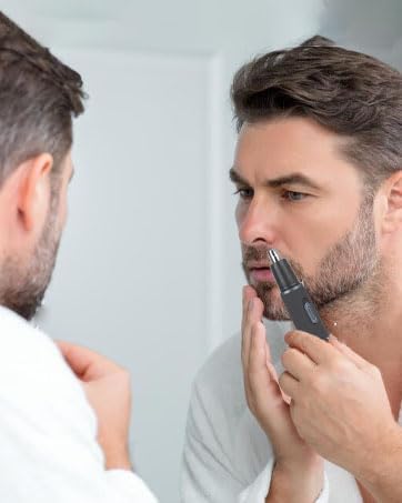 Nose Hair Trimmer for Men Painless 3 in 1 Grooming Kit for Nose Ear Eyebrow &amp Body Hair Rechargeable No Pull No Snag Trimming with 3 Waterproof Replacement Heads Easy Cleansing