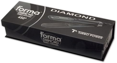 Turbo Power Forma Diamond Flat NanoCeramic 1.25 Salon Hair Iron