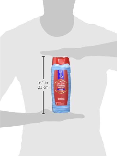 Old Spice Moisturizing Body Wash for Men Hydro Wash 2-in-1 Long Lasting Scent &amp Deep Hydration 24/7 Shower Fresh Captain Scent 21 oz (Pack of 4)