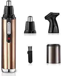 Nose Hair Trimmer-Professional Painless Ear and Nose Hair Trimmer for Men and Women Waterproof Dual Edge Blades for Easy Cleaning Easy to use Unisex