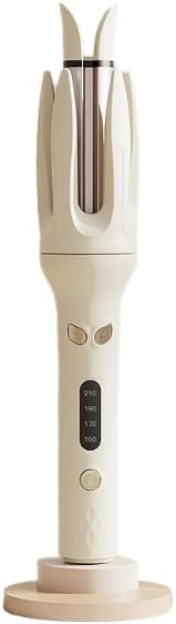 Automatic Hair Curling Iron 28mm Hair Curler Negative Ion Automatic Curl Wand 4 Modes Temperatures Rotating Curling Iron for Women (White)