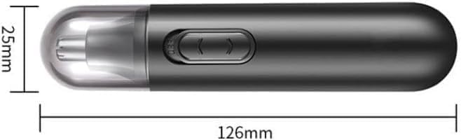 Electric Dual-Edge Nose Hair Trimmer - Waterproof Blades Men and Women Facial Hair Remover - Travel-Friendly