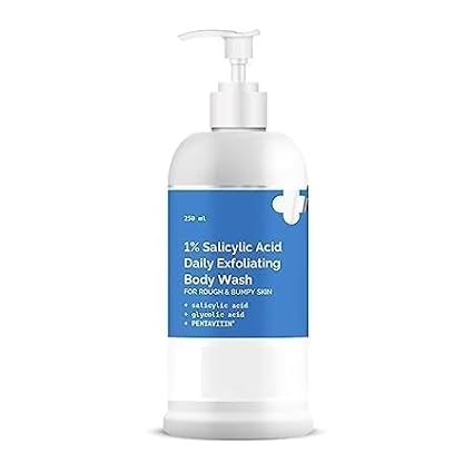 Dermas 1% Salicylic Acid Daily Exfoliating Body Wash To Prevent Body ACNE &amp Cleanse Skin with Salicylic Acid Glycolic Acid - 250ml