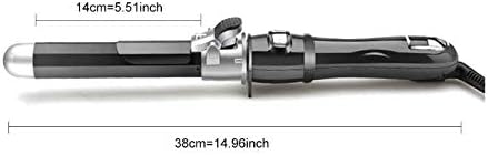Rotating Electric Curling Iron Automatic Hair Curler Stick Ceramic Roll Curling 360-degree Automatic Rotation Styling Tools (Color : D) (E)