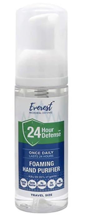 24 Hour Defense Foaming Hand Sanitizer | Kills 99.99% Of Germs | Stays Effective Throughout Hand Washings For 24 Hours Of Lasting Protection | Rich Moisturizing Foam | Fragrance Free (4 Pack)