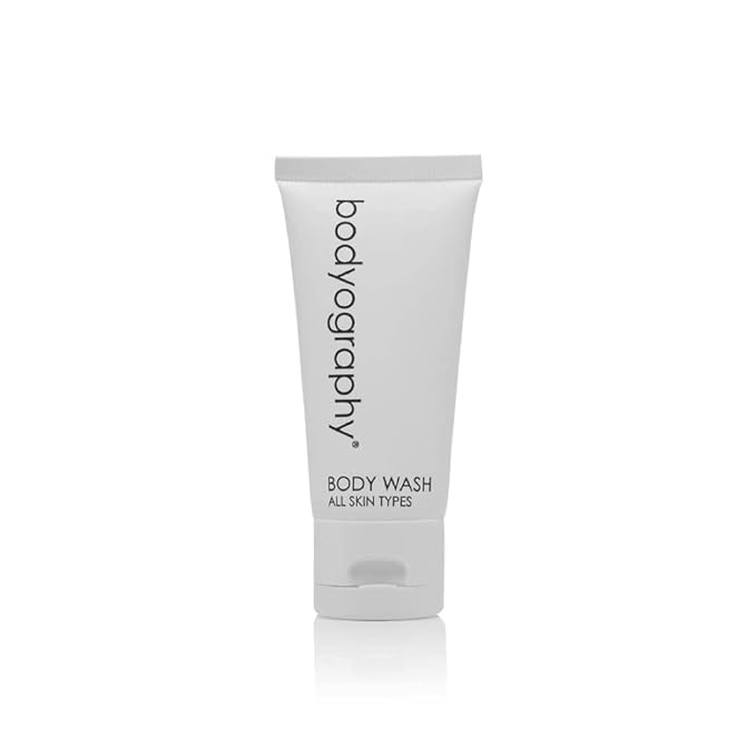 World Amenities - Bodyography blanc- Bulk Body Wash | 50 Count 1.4oz | Vanilla White Tea Mini Travel Size Toiletries (100% Recyclable Tube with Flip Top Cap) Hotel Amenities.