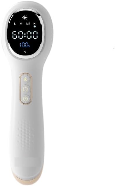 Red Light Therapy Device Rechargeable LED Display Pain Relief Device with 4 Modes Ergonomic Design Type-C Charging