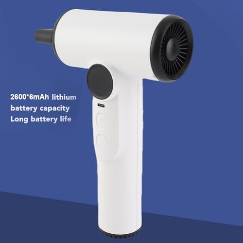 Cordless Hair Dryer USB Rechargeable Portable Hair Dryer with 3 Adjustable Gears Digital Display Screen Haircare Nozzle for Home School 200W