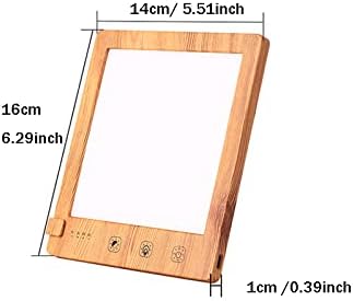 Enjoy Home R.S. LED Wood Grain Light Therapy Lamp Simulation of Daylight 4 Timing Mode Adjustable Brightness Warm Cool Color Temperature Sunlight Lamp