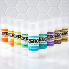 ZERO Deodorant – Oxygen Powered De-Stinkerizer – Long Lasting All Natural Baking Soda Free Aluminum Free Safe for Sensitive Skin Safe for Kids Shea Butter Solid (Most-Popular 3-Pack)