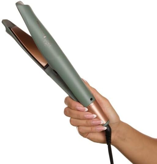 Remiington Ceramic Twist and Curl Hair Multi-Styler Adjustable Temperature with 7 Heat Settings Quick Heat Styling Tool for Waves and Curls Green Finish