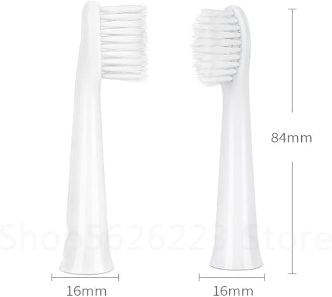 Replacement 6Pcs Electric Toothbrush Brush Head for Panasonic WEW0972 Electric Toothbrush Head EW-DM71 DM712 PDM7B Tooth Care Head Brush (White)