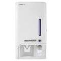 GotFreshBreath Commercial Mouthwash Dispenser with Cup Holder – Standing or Wall-Mounted Slim Commercial Mouthwash Dispenser with 100 Cups &amp 50 Oz. Alcohol-Free Mouthwash (White)