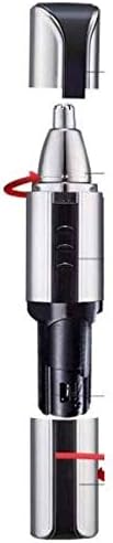 Ear and Nose Hair Trimmer Clipper for Men Women USB Rechargeable Professional Electric Eyebrow Hair Trimmer with Waterproof Head (Silver)