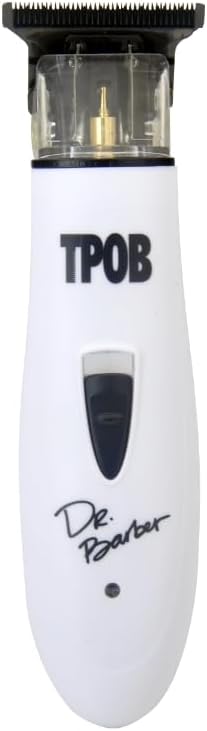 TPOB Ghost X Beard Trimmer Hair Clippers for Men Professional Hair Trimmer DLC Blade Trimmer Cordless Rechargeable Edgers Clippers Electric Beard Trimmer Shaver for Home use or Barber (Ghost X White)