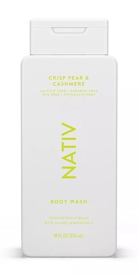New Limited Edition Collection Body Wash By Native.e - (1) bottle 18 FL OZ (Crisp Pear &amp Cashmere)