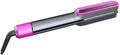 2 in 1 Hair Straightener and Curler Iron Professional Flat Iron with PTC Heating 360° Rotating Cord LED Temperature Display 5 Heat Settings up to 450°F Pink and Gray