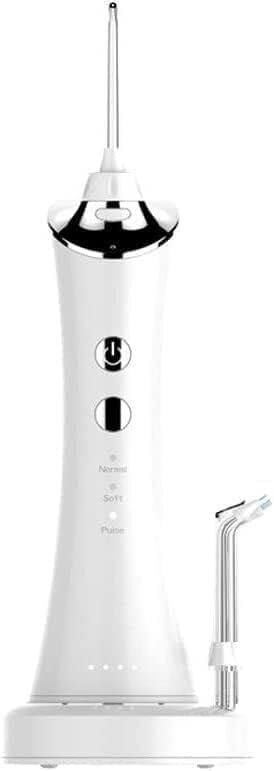 Water Flosser Professional Cordless Dental Oral Irrigator - Portable and Rechargeable Waterproof 4 Modes Water Flosser for Home and Travel Braces &amp Bridges Care