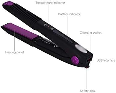 Portable USB Recharging Professional Mini Hair Straightener Curler Cordless Flat Iron Hair Styling Tools
