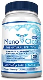 Consumer Health MenoClear Night - 30 Capsules - Menopause Care - Decrease Hot Flashes Mood Swings and Irritability - Melatonin Valerian Hesperidin - Made in the USA