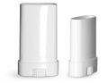 0.50 oz Plastic Tubes White Polypropylene Oval Deodorant Tubes (Bulk) Caps Not Included