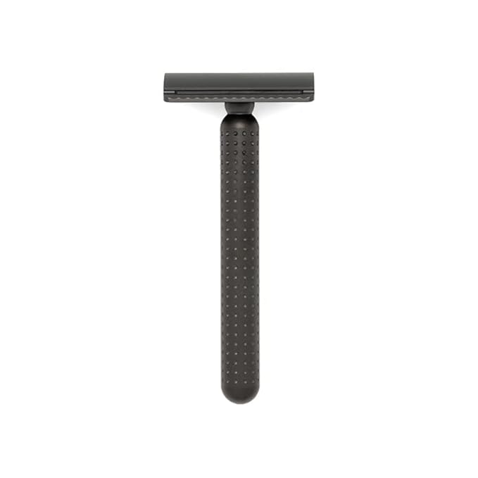 Masamune Double Edge Safety Razor for Men Single Blade Razor Stainless Steel Ergonomic Handle Closed Comb Design for Smooth Close Shave Eco Friendly Premium Reusable Razor Dark Edition