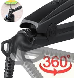Hair Straightener Flat Iron with Ceramic Plates Temperature Controls 6 ft Cord