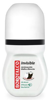 Borotalco:Invisible Anti-Stain Deodorant 1.69 Fluid Ounces (50ml) Deo Roll On (Pack of 3) [ Italian Import ]