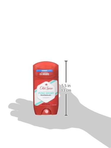 Old Spice High Endurance Deodorant Pure Sport 2.25 oz (Pack of 5)