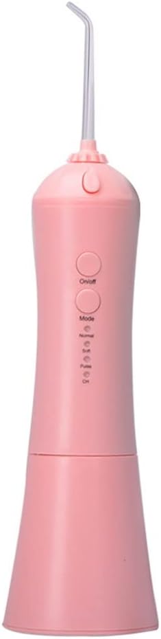 Water Flosser for Teeth-3 Modes Dental Oral Irrigator IPX7 Waterproof Portable Water Teeth Cleaner Picks with Rechargeable Powerful Battery White (Color : Pink)