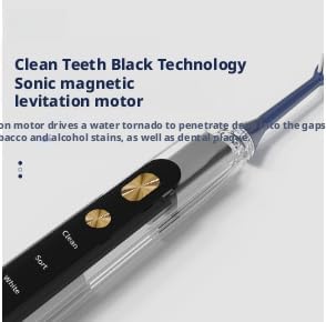 Magnetic Levitation Sonic Adult Electric Toothbrush USB Charging Fully Automatic Vibrating Soft Bristled Toothbrush Provide 5 Cleaning Modes 3 Intensities 4 Soft Brush Heads. (Dark Green)