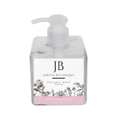 Magnolia Blush Organic Body Wash &amp Body Crème Set (8 Oz Body Wash &amp Crème Bottles)
