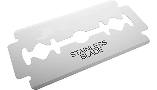 [700 PACK] Double Edge Stainless Steel Razor Blades - Men's Safety Razor Blades for Shaving - Platinum Stainless Steel Double Edge Razor Blades - Precise Smooth Clean Shave and Barber Shops