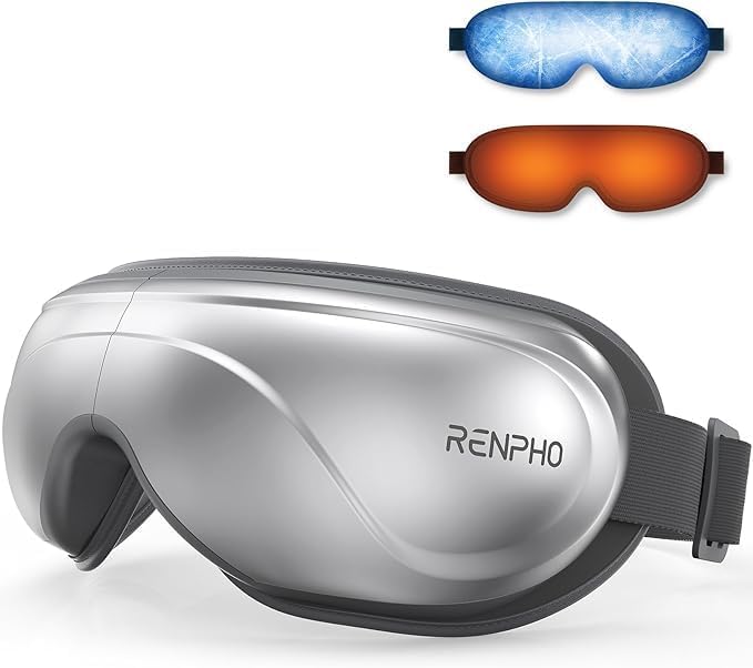 RENPHO Eye Massager with Heat and Cooling Mothers Day Birthday Gifts for Mom Dad Women Men Heated Eye Mask for Migraine Relief Reduce Strain Improve Sleep Eyeris 2