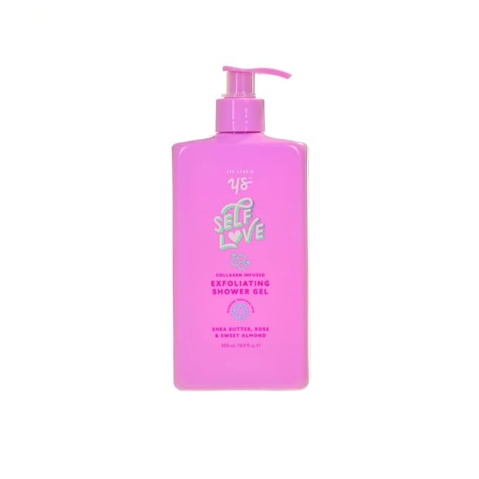 Upper Canada Self Love Exfoliating Shower Gel 500ml - Yes Studio 16.91 Fl Oz (Pack of 1) Pink