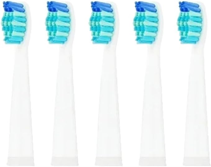 5-10Pcs Replacement Brush Heads Compatible for Seago/Fairywill Electric Toothbrush FW/SG 507/508/515/551/917/959/908 Bristle(5pcs White)