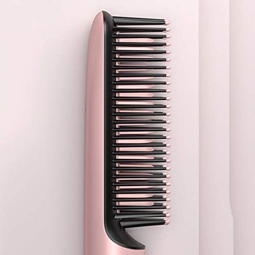 Hair Straightener Brush Anti-Scald Electric Comb 30s Fast Heating Curly and Straight Hair