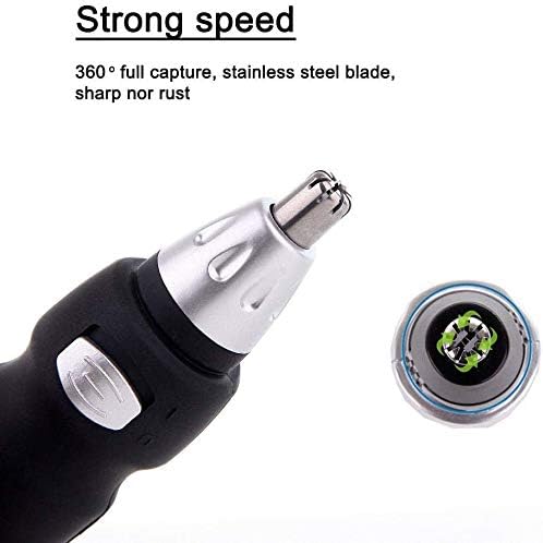 Nose Hair Trimmer Ear and Nose Hair Trimmer for Men Women Painless Nose Hair Remover Battery-Powered Ear and Nose Hair Trimmer