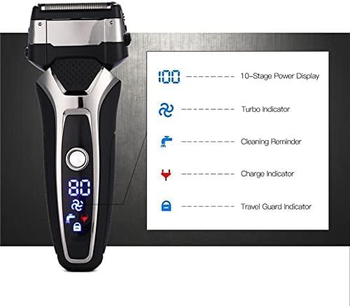 Electric Razors for Men Electric Shaver Rechargeable 3D Floating Blade Beard Trimmer Men Washable Razor Professional Shaving Machine