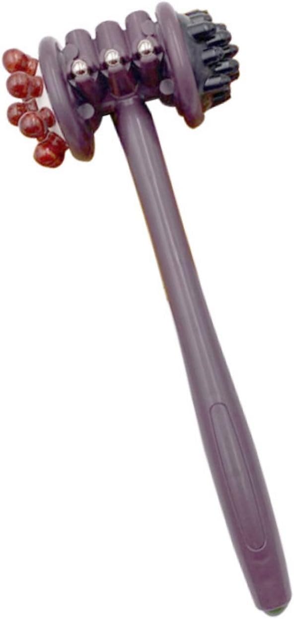 木珠双面按摩锤 Manual Body Massage Hammer 敲背捶腰按摩全身手持式健身敲打按摩锤 Manual Body Massage Hammer HomeOffice Body Electric Massagers