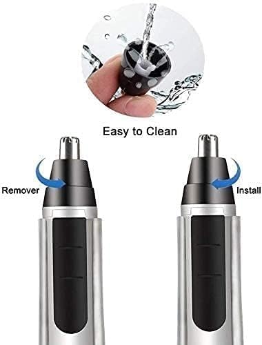 Nose and Ear Hair Trimmer for Men Portable Electric Nose Trimmer IPX7 Waterproof Stainless Blades Suitable for All Purposes Energy-Saving and Silent