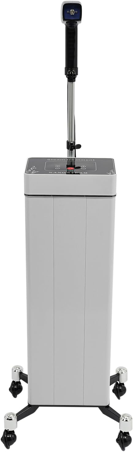 Steamer for Hair Salon Nano Mist Hair Steamer Multi-Functional Nano ion Hair Color Processor 1200W Vertical Hair Steamer Machine with Rolling Base for Deep Hair Care Repair Hair Styling Basics