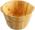 Foot Tub Wooden Foot Basin Household Gift Foot Soaker TubWooden Foot Soak Sauna Foot Tub Massage Spa Sauna SoakHandmade Wooden Footbath TubsFoot Bath Wooden Bucket Foot SpaSauna Accessories Hou